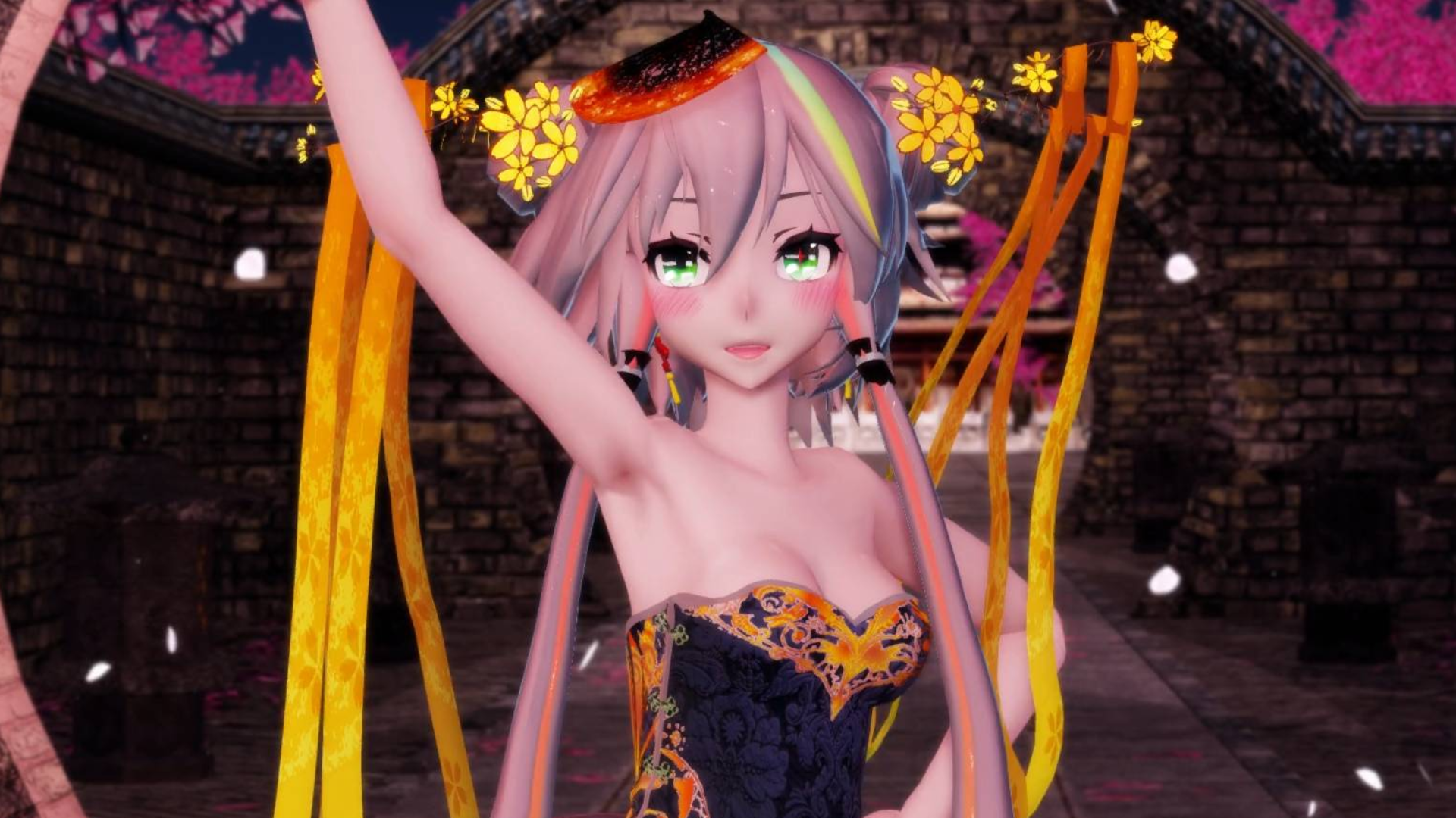 MMD千星绪 黑旗袍洛天依